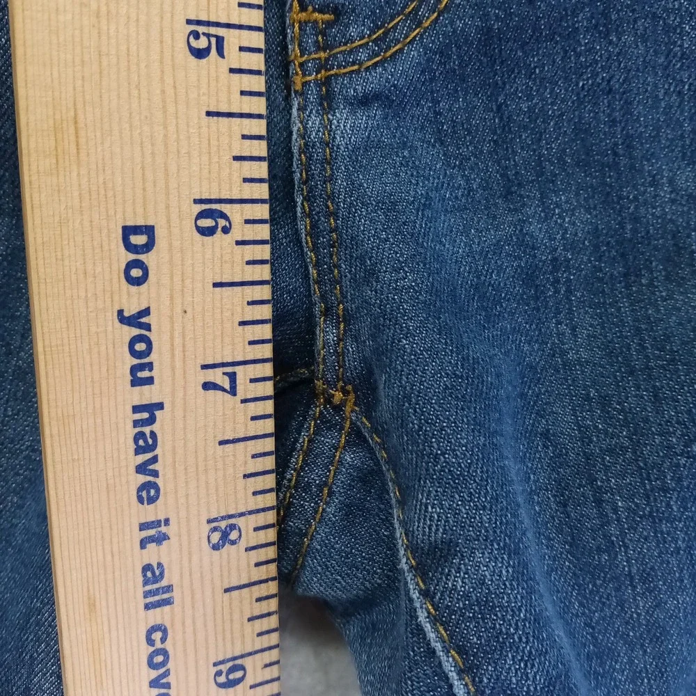Michael Kors Womens 4P‎ Skinny Jeans Medium Wash Blue Denim Petite Mid Rise
